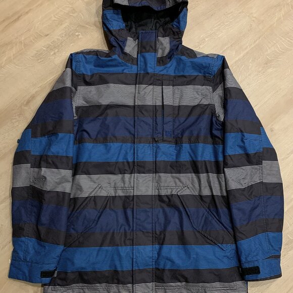 Burton Dryride Men's Medium M Snowboard Jacket The White Collection Full Zip - Picture 1 of 8